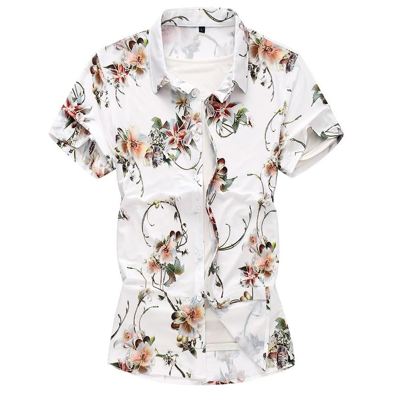 Men's Casual Shirts Summer Pure Cotton Floral Hawaiian Men's Shirt Short Sleeve Regular Fit Beach Wearing Factory Direct SellMen's, 181 white
Men's Casual Shirts Summer Pure Cotton Floral Hawaiian Men's Shirt Short Sleeve Regular Fit Beach Wearing Factory Direct SellMen's, 181 white