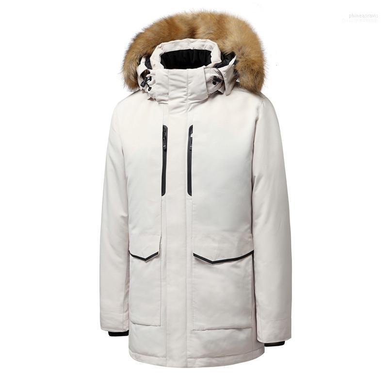 Winter Men's Long White Duck Down Jacket Business Fashion Thicken Warm Fur Collar Hooded Parka Coats Male Clothes1 Phin22, Black
Winter Men's Long White Duck Down Jacket Business Fashion Thicken Warm Fur Collar Hooded Parka Coats Male Clothes1 Phin22, Black