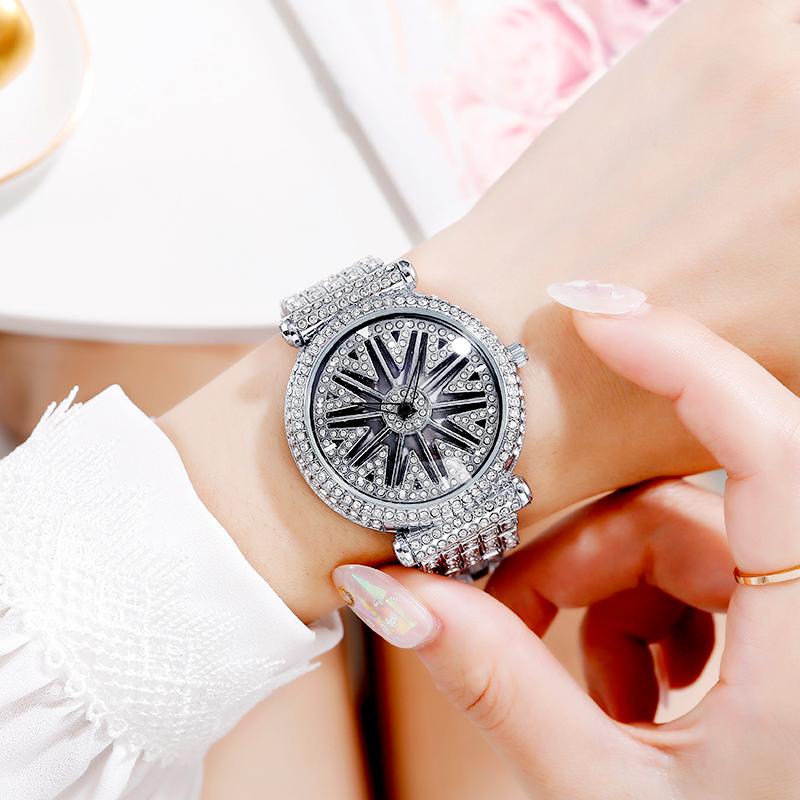 Wristwatches Cacaxi Top Brand Rotation Women Watches Luxury Diamond Hollow Watch Fashion Waterproof Bracelet Ladies Wristwatch Girls GiftsWr, Silver
Wristwatches Cacaxi Top Brand Rotation Women Watches Luxury Diamond Hollow Watch Fashion Waterproof Bracelet Ladies Wristwatch Girls GiftsWr, Silver