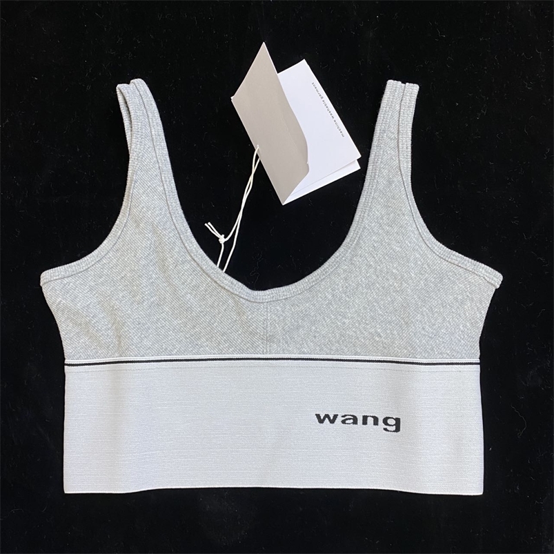 Summer Crop Tops Wang Short Top Sexy Women Sleeveless tops Tank Solid Black Gray Vest Fashion Ladies Clothing 220408
Summer Crop Tops Wang Short Top Sexy Women Sleeveless tops Tank Solid Black Gray Vest Fashion Ladies Clothing 220408