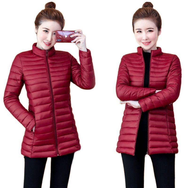 Women's Trench Coats Winter Woman Down Cotton-padded Jacket Women's Medium Length Lightweight Coat Female Overcoat Slim Solid CoatWomen', Purple red
Women's Trench Coats Winter Woman Down Cotton-padded Jacket Women's Medium Length Lightweight Coat Female Overcoat Slim Solid CoatWomen', Purple red