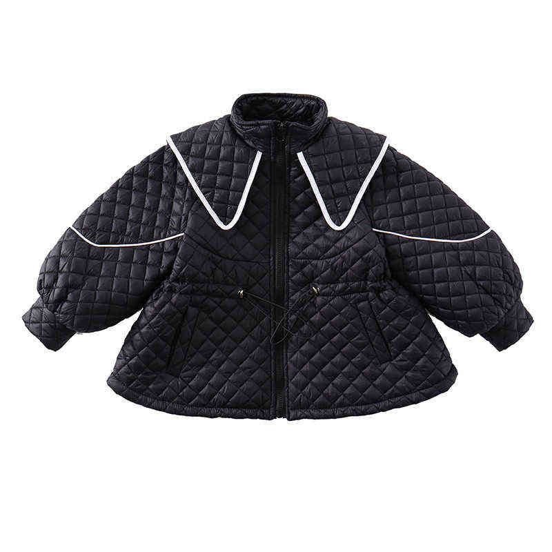 Baby Girl Jacket 1-6 Year Winter Quilted Jacket Warm Fashion Children Hoodie Kids Girls Thick Outerwear Clothing J220718