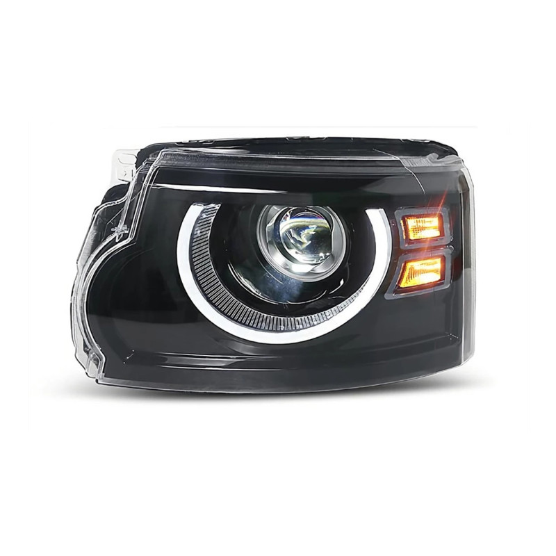 LED Front Headlights For Rover Discovery 4 20 10-20 17 LED DRL Upgrade Daytime Running Light Angel Eyes