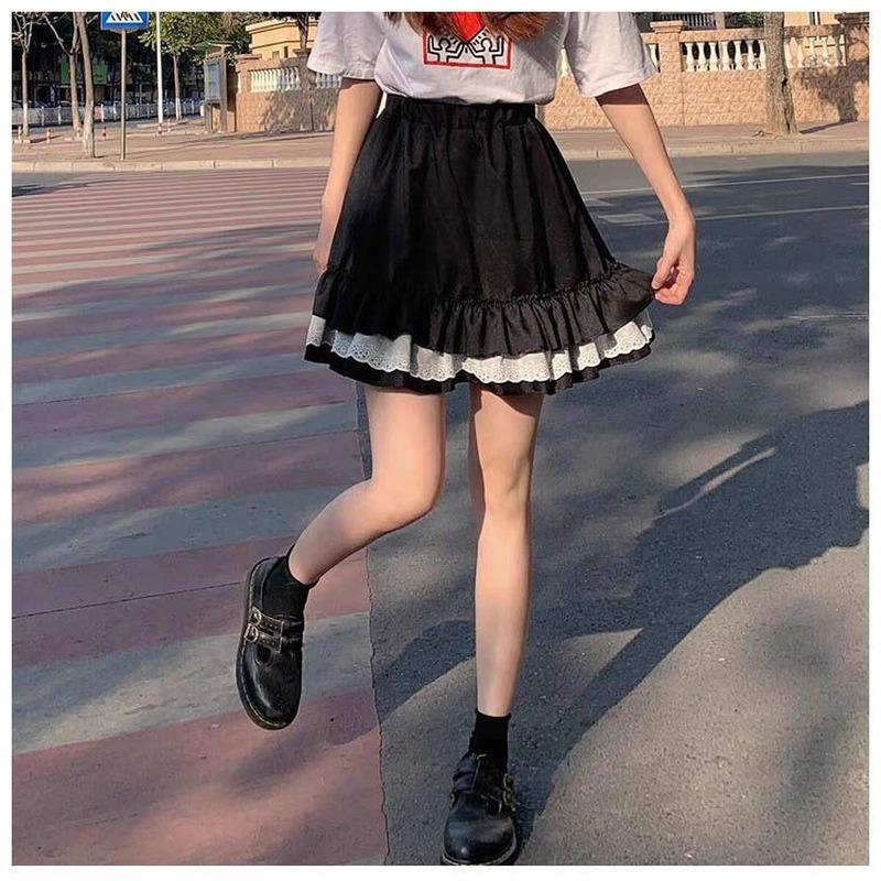 Skirts Girl Women's Skirt For Summer Harajuku Mini Japanese Streetwear Black Lolita Clothes Clothing Preppy StyleSkirts
Skirts Girl Women's Skirt For Summer Harajuku Mini Japanese Streetwear Black Lolita Clothes Clothing Preppy StyleSkirts