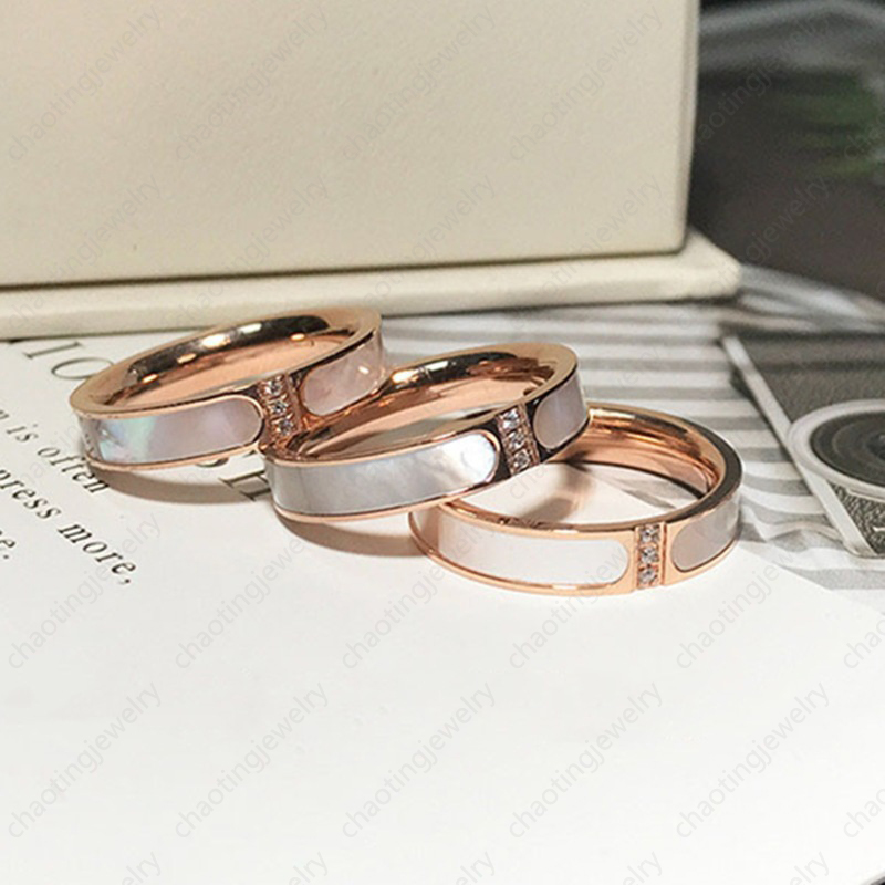 Designer Band Rings Men Women Shell Set 3 Halite Fashion Diamond Ring 18k Rose Gold Titanium Steel Rings
Designer Band Rings Men Women Shell Set 3 Halite Fashion Diamond Ring 18k Rose Gold Titanium Steel Rings