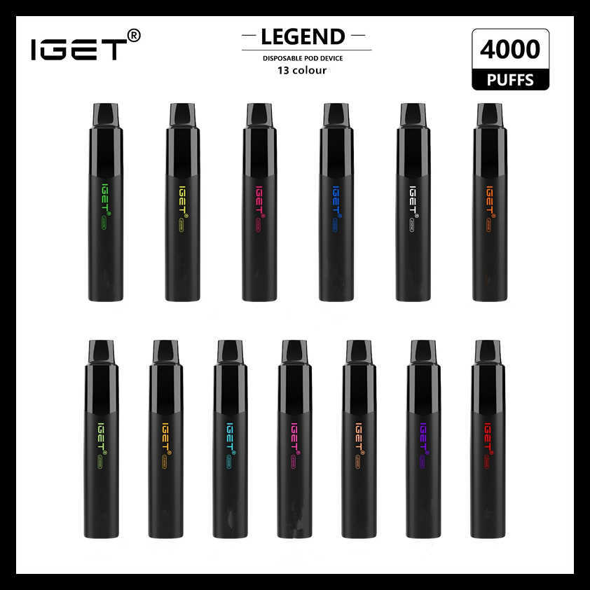 100% Original IGET LEGEND Pen Electronic Cigarettes Device Battery 12ml Pods 1500mAh Vapors 4000 Puffs Kit VS bar XXL PLUS SHION MAX
100% Original IGET LEGEND Pen Electronic Cigarettes Device Battery 12ml Pods 1500mAh Vapors 4000 Puffs Kit VS bar XXL PLUS SHION MAX