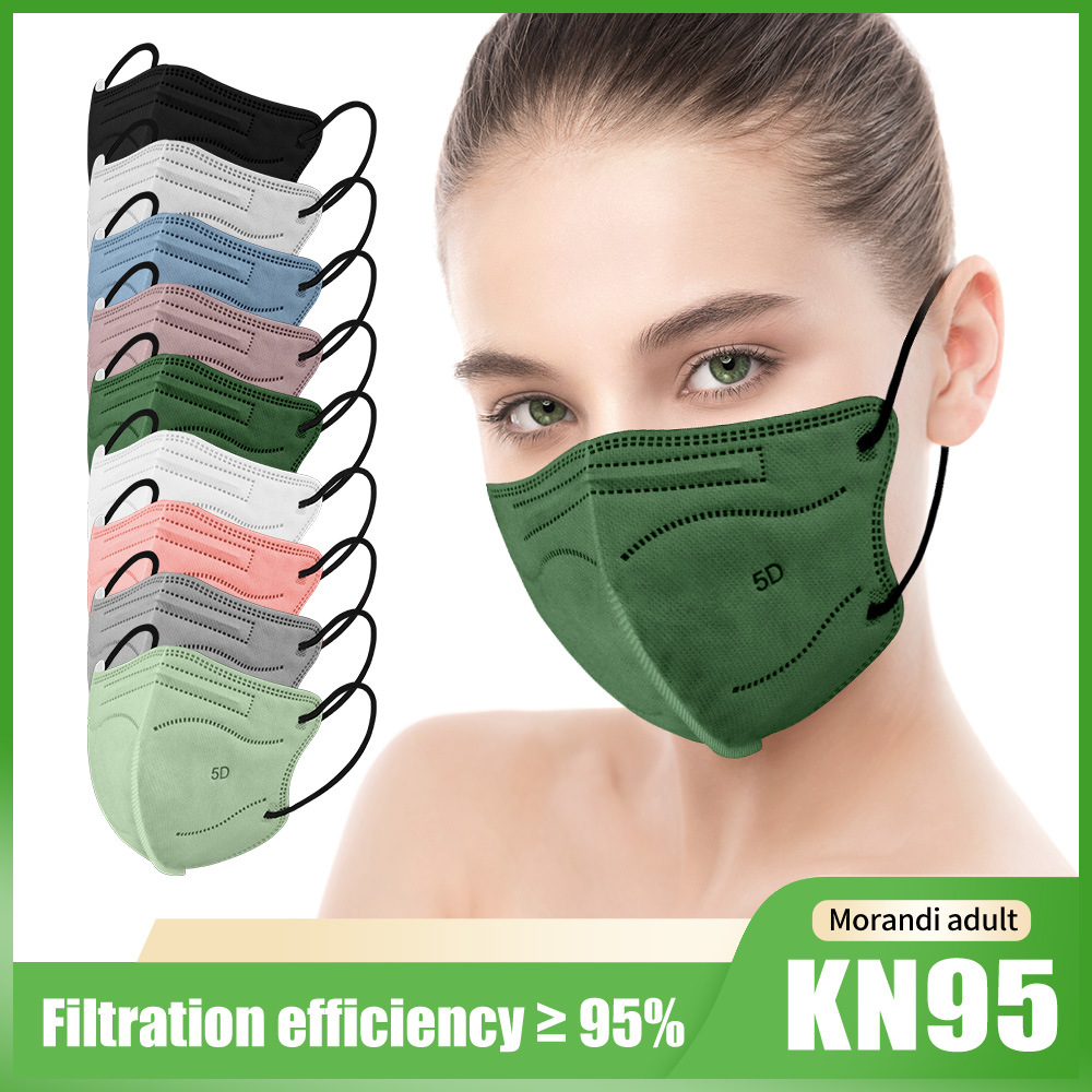 KN95 masks disposable multi-color 5D dust mask with ear-mounted light and breathable foldable face protection for adults
KN95 masks disposable multi-color 5D dust mask with ear-mounted light and breathable foldable face protection for adults