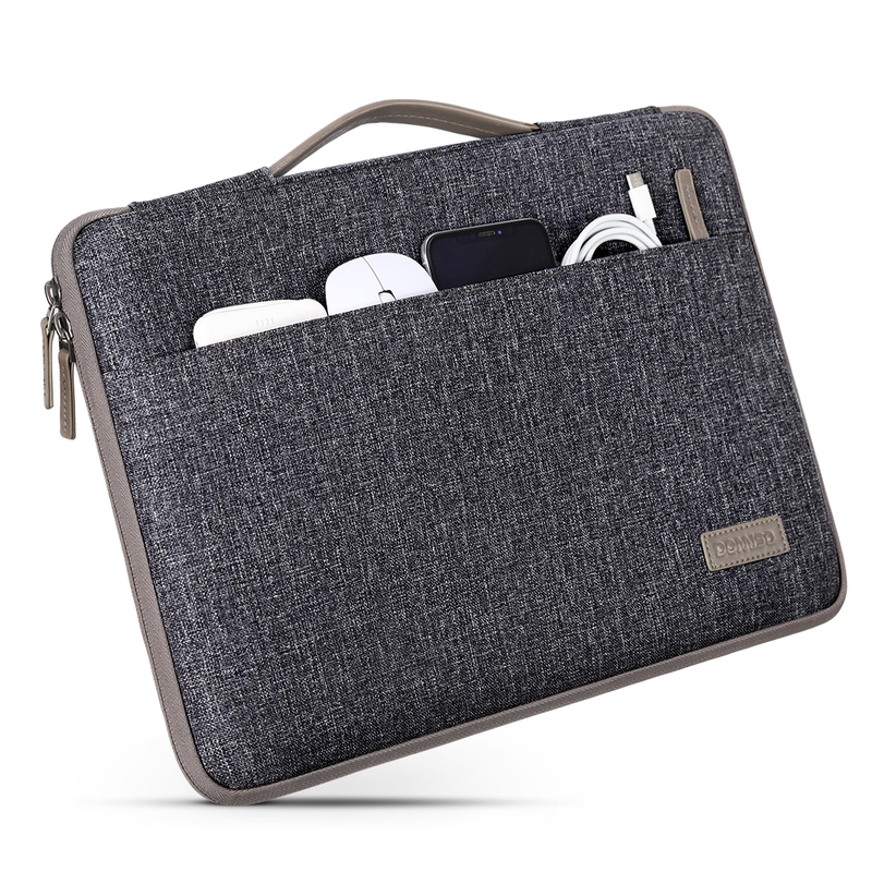 DOMISO Water resistant Laptop Sleeve With Handle For 10" 11" 13" 14 15 17 Inch Bag Notebook Computer bag 220629