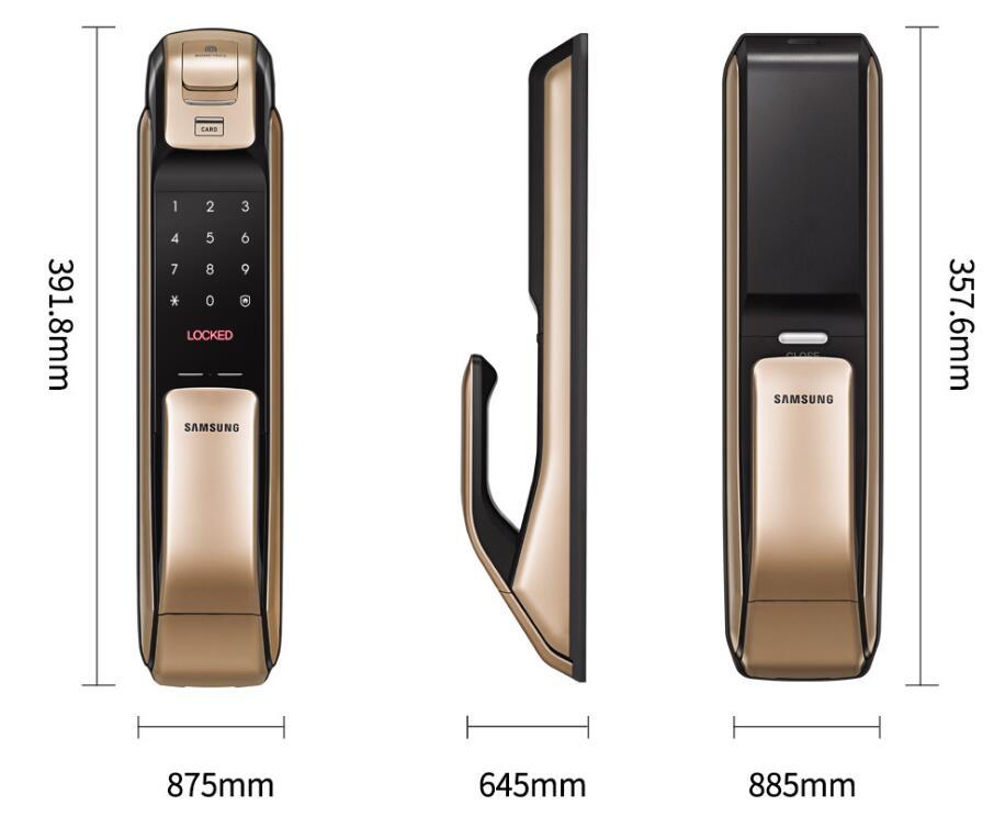 SHP-DP718 Lock Keyless Fingerprint PUSH PULL Two Way Digital Door English Version Big Mortise Gold Color +Retail Box
SHP-DP718 Lock Keyless Fingerprint PUSH PULL Two Way Digital Door English Version Big Mortise Gold Color +Retail Box