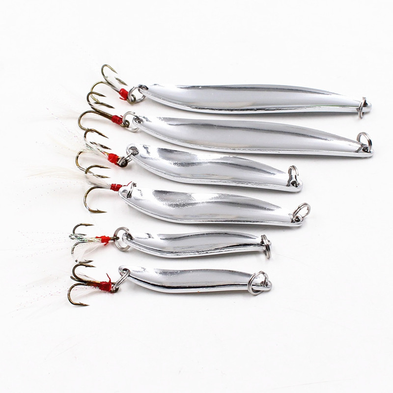 1 PCS 5g 21g Metal Silver Sequins Fishing Lures Spoon Lure Hard Baits With Feather Bass Sea Spinner Wobbles Tackle 220721
1 PCS 5g 21g Metal Silver Sequins Fishing Lures Spoon Lure Hard Baits With Feather Bass Sea Spinner Wobbles Tackle 220721