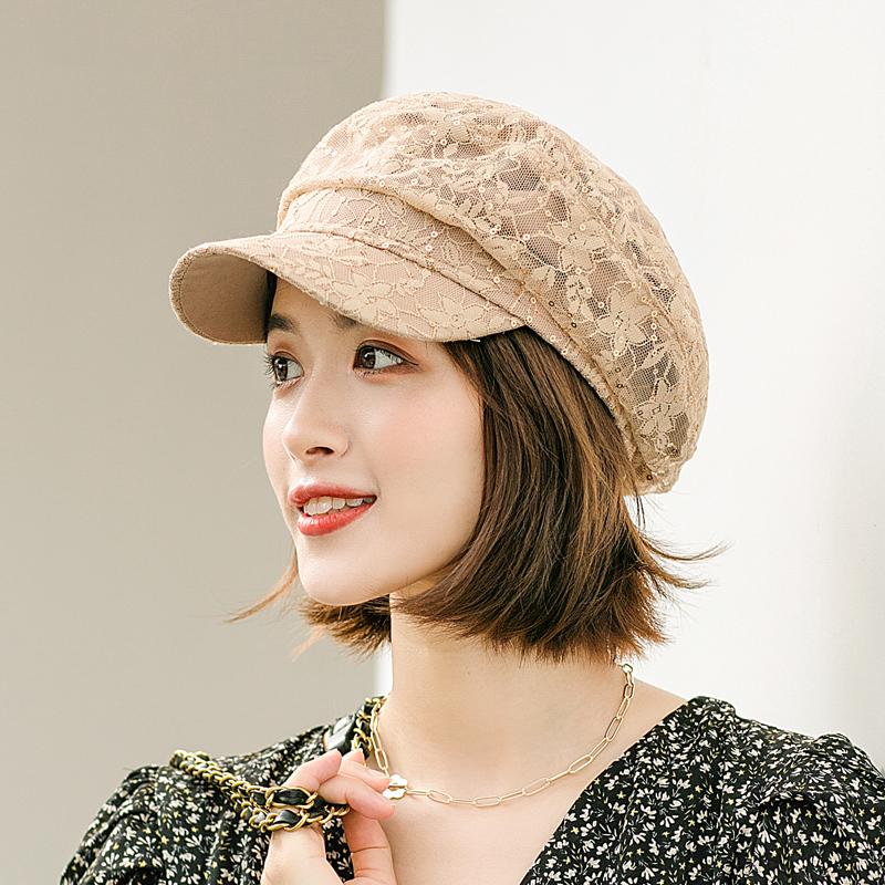 Berets Summer Lace Sequined Octagonal Hat Ladies Spring And Autumn Outdoor Outing Painter Fashion All-match Breathable CapBerets, 27jiecsd-fen se
Berets Summer Lace Sequined Octagonal Hat Ladies Spring And Autumn Outdoor Outing Painter Fashion All-match Breathable CapBerets, 27jiecsd-fen se