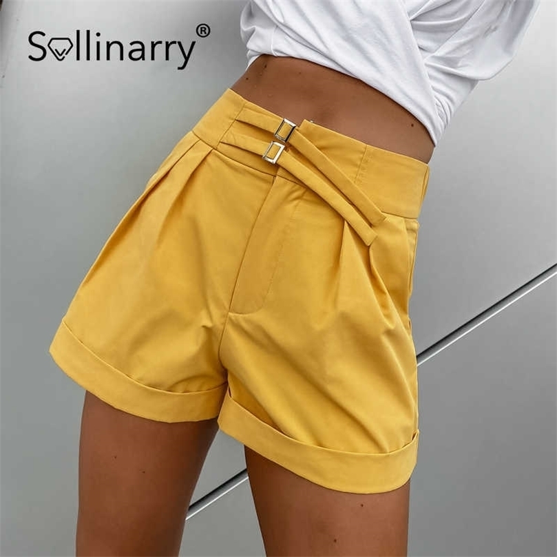 Sollinarry Fashion casual solid high waist draped shorts summer Tie up hemmed shorts zipper High street bottoms pockets ladies 210709, Yellow
Sollinarry Fashion casual solid high waist draped shorts summer Tie up hemmed shorts zipper High street bottoms pockets ladies 210709, Yellow