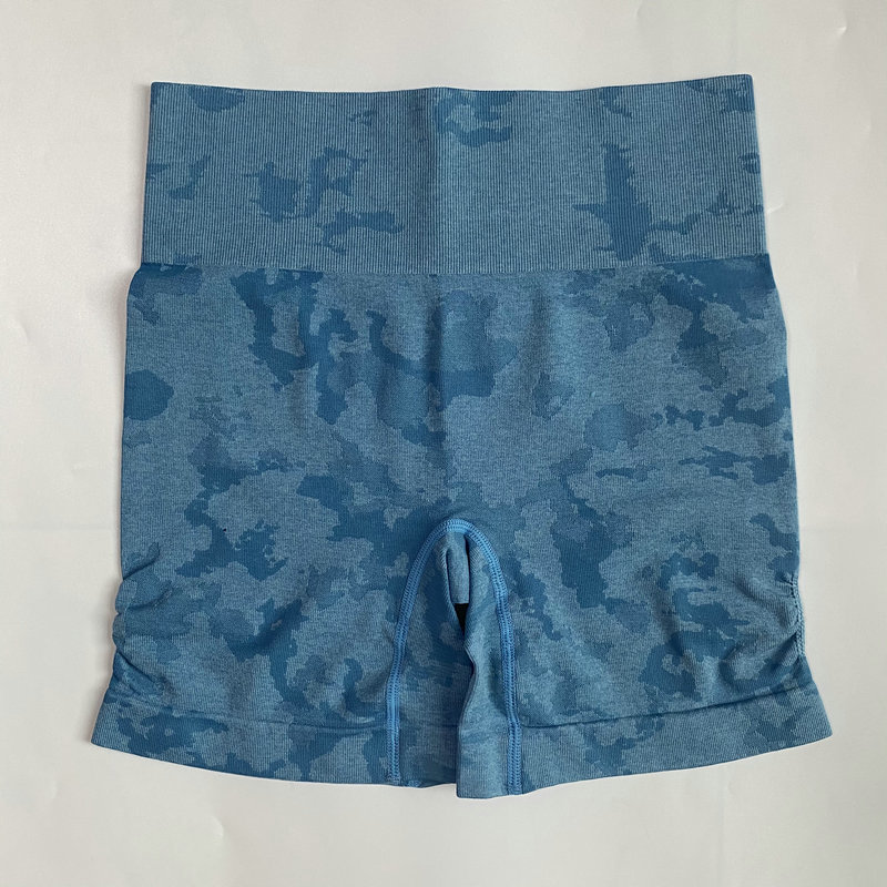 10 Colors Camouflage Fitness Yoga Shorts High Waist Camo GYM Seamless Scrunch Butt Women Running Sport 220429