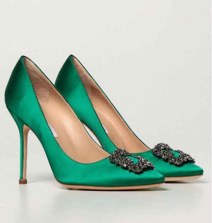 Luxury Brands Hangisi Satin Women Sandals Shoes Square Crystal Jewel Buckle Pumps Blue Grey Black White Sandalias With BoxEU35-43 womens elegant heels
Luxury Brands Hangisi Satin Women Sandals Shoes Square Crystal Jewel Buckle Pumps Blue Grey Black White Sandalias With BoxEU35-43 womens elegant heels
