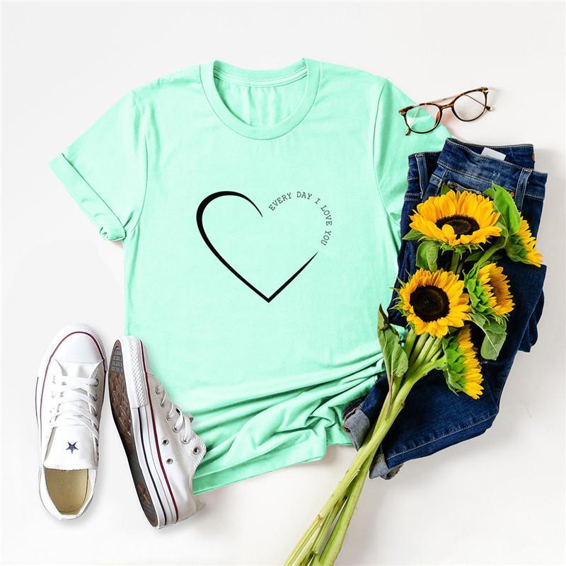 Women' T-Shirt Plus Size -5XL 100%Cotton TShirt Heart Print Women O Neck Short Sleeve Graphic Tees Summer Female T Shirt Pink Tops, White t
Women' T-Shirt Plus Size -5XL 100%Cotton TShirt Heart Print Women O Neck Short Sleeve Graphic Tees Summer Female T Shirt Pink Tops, White t