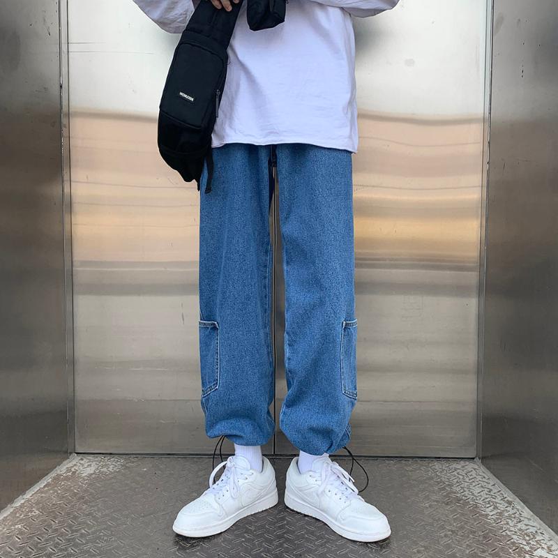 Men's Jeans Men's Blue/Black Color Trend Loose Straight Casual Pants Multi Pockets Korean Streetwear Trousers Plus Size -3XLMen's
Men's Jeans Men's Blue/Black Color Trend Loose Straight Casual Pants Multi Pockets Korean Streetwear Trousers Plus Size -3XLMen's