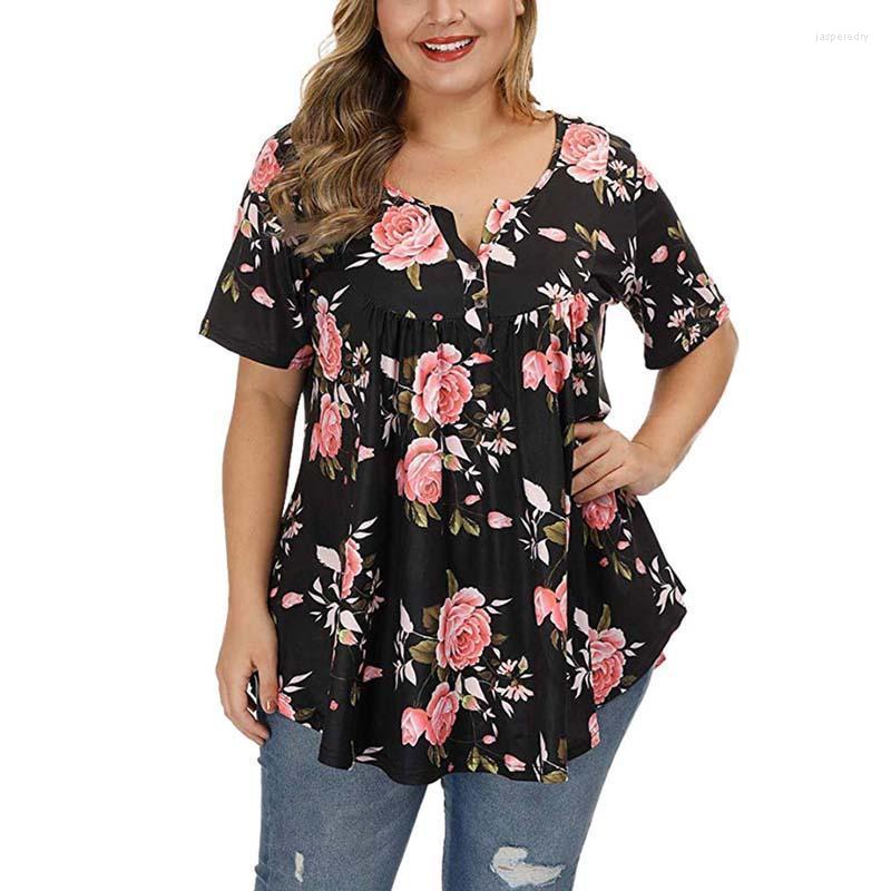 Women's Plus Size T-Shirt Summer Floral Oversized Tshirt Women Loose Oversize T Shirt Ladies Tee Femme 4XL 5XLWomen's Jasp22, Black
Women's Plus Size T-Shirt Summer Floral Oversized Tshirt Women Loose Oversize T Shirt Ladies Tee Femme 4XL 5XLWomen's Jasp22, Black