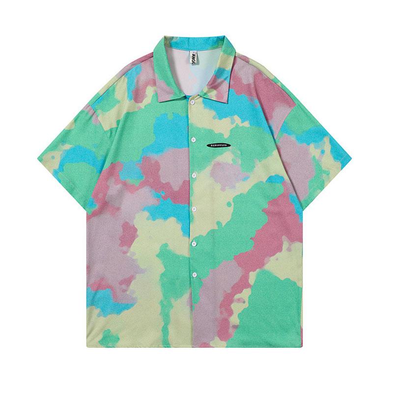 Men's Casual Shirts Hip Hop Color Block Beach Harakuju Streetwear Vintage Short Sleeves Button Up Blouse For Male Tops SummerMen's, Blue
Men's Casual Shirts Hip Hop Color Block Beach Harakuju Streetwear Vintage Short Sleeves Button Up Blouse For Male Tops SummerMen's, Blue