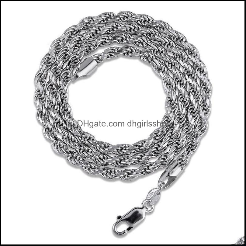 Chains Necklaces Pendants Jewelry Top Quality 925 Sterling Sier Twist Chain Necklace M 18 22 Inch Choker Rope Hi Dhzu8
Chains Necklaces Pendants Jewelry Top Quality 925 Sterling Sier Twist Chain Necklace M 18 22 Inch Choker Rope Hi Dhzu8