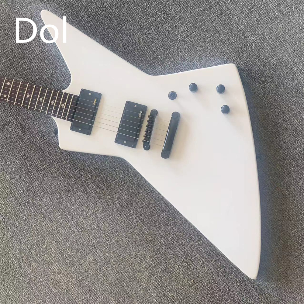 Rare James Hetfield EET FUK MX-220 Cream Explorer Electric Guitar China Active EMG Pickups 9V Battery Box Middle Finger Inlay Black Hardware Immediate delivery
Rare James Hetfield EET FUK MX-220 Cream Explorer Electric Guitar China Active EMG Pickups 9V Battery Box Middle Finger Inlay Black Hardware Immediate delivery