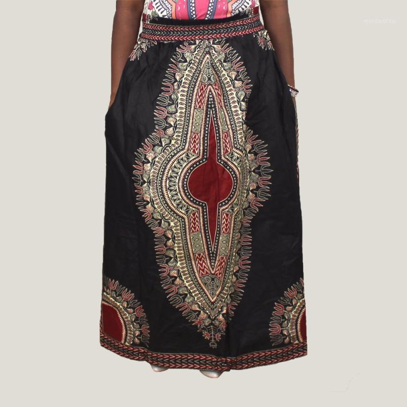 Ethnic Clothing Dashiki Black Print Style African Long Skirt Cotton Wax Pockets Casual Elastic Waist Women
Ethnic Clothing Dashiki Black Print Style African Long Skirt Cotton Wax Pockets Casual Elastic Waist Women
