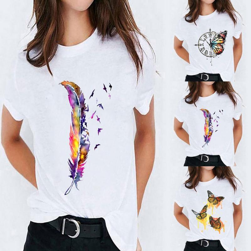 Women' T-Shirt Oversized T-shirts Women 2022 Feather Casual 90s Fashion Trend Printing Clothes Graphic Tshirt Top Lady Print Female Tee, Black
Women' T-Shirt Oversized T-shirts Women 2022 Feather Casual 90s Fashion Trend Printing Clothes Graphic Tshirt Top Lady Print Female Tee, Black