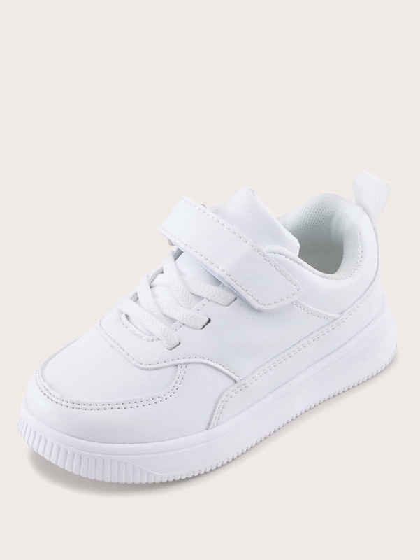 Kids Minimalist Hook-and-loop Fastener Strap Skate Shoes SHE