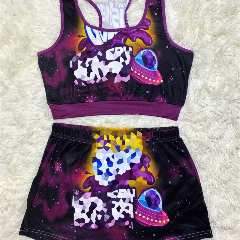 Designer Clothing Women Tracksuits 2 Pieces Yoga Pants Set Designer Crop Tank Top Shorts Outfits Letters Printed Sportswear