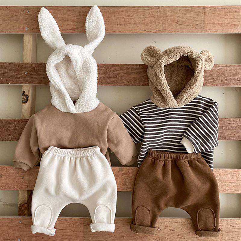 Clothing Sets Baby Clothes Set Hooded Animal Ear Winter Toddler Girls Sweatshirt Thick Velvet Kids And Pants For Boys Coat OuterwearClothing, Beige
Clothing Sets Baby Clothes Set Hooded Animal Ear Winter Toddler Girls Sweatshirt Thick Velvet Kids And Pants For Boys Coat OuterwearClothing, Beige
