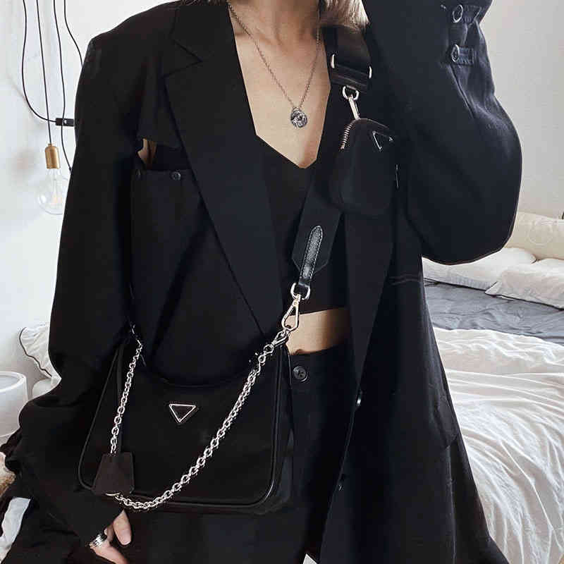 Handbags 2022 new chain three in nylon underarm Female Minority hobo hand carrying one shoulder medieval magic stick bag Purse, Black
Handbags 2022 new chain three in nylon underarm Female Minority hobo hand carrying one shoulder medieval magic stick bag Purse, Black