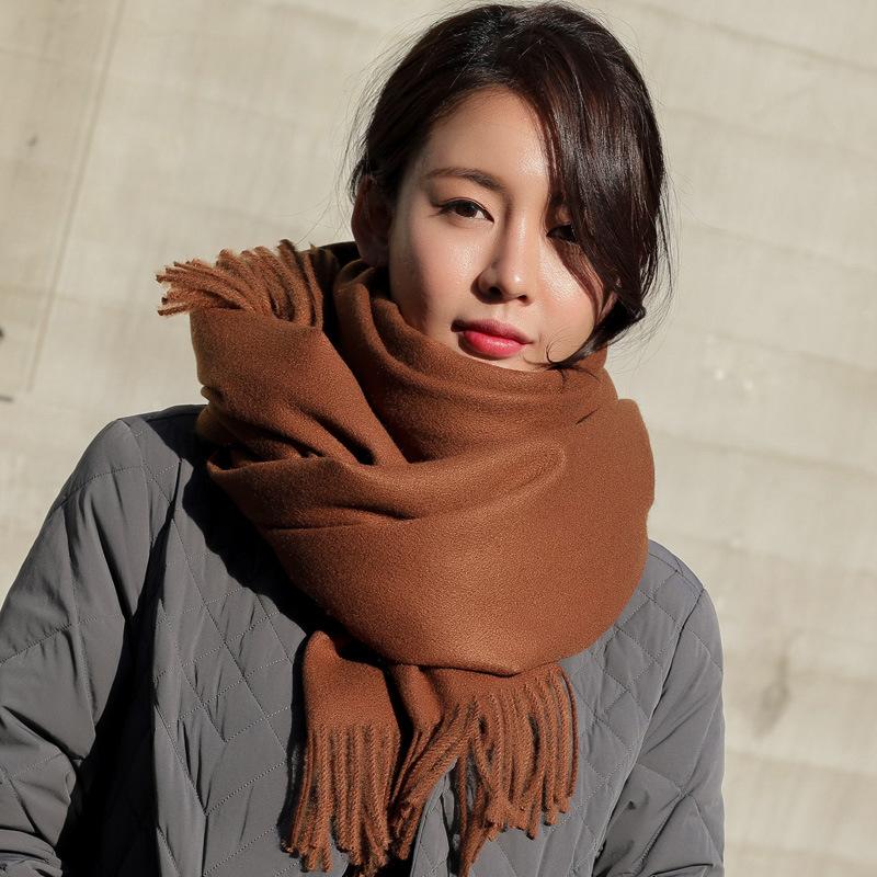 Scarves Solid Cashmere Scarf For Women Colorful Lady Long Shawls Fashion Winter Warm Neckerchief Outdoor Blanket Thick Wraps
Scarves Solid Cashmere Scarf For Women Colorful Lady Long Shawls Fashion Winter Warm Neckerchief Outdoor Blanket Thick Wraps