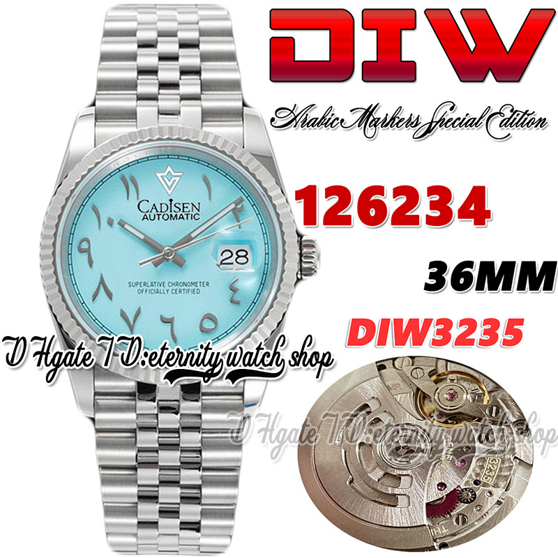 DIWF diw126234 SA3235 Automatic Mens Watch 36MM Fluted Bezel Blue Dial Arabic Markers 904L Jubileesteel Bracelet With Same Serial Warranty Card eternity Watches, Watch waterproof cost
DIWF diw126234 SA3235 Automatic Mens Watch 36MM Fluted Bezel Blue Dial Arabic Markers 904L Jubileesteel Bracelet With Same Serial Warranty Card eternity Watches, Watch waterproof cost