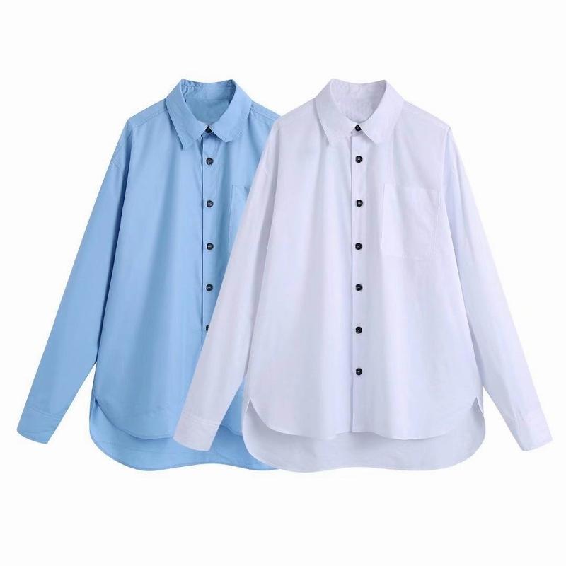 Women's Blouses & Shirts Oversize White Shirt Blouse Women Spring 2022 Fashion Full Sleeve Loose Plus Size Female Top Casual Long Clothing, Blue
Women's Blouses & Shirts Oversize White Shirt Blouse Women Spring 2022 Fashion Full Sleeve Loose Plus Size Female Top Casual Long Clothing, Blue