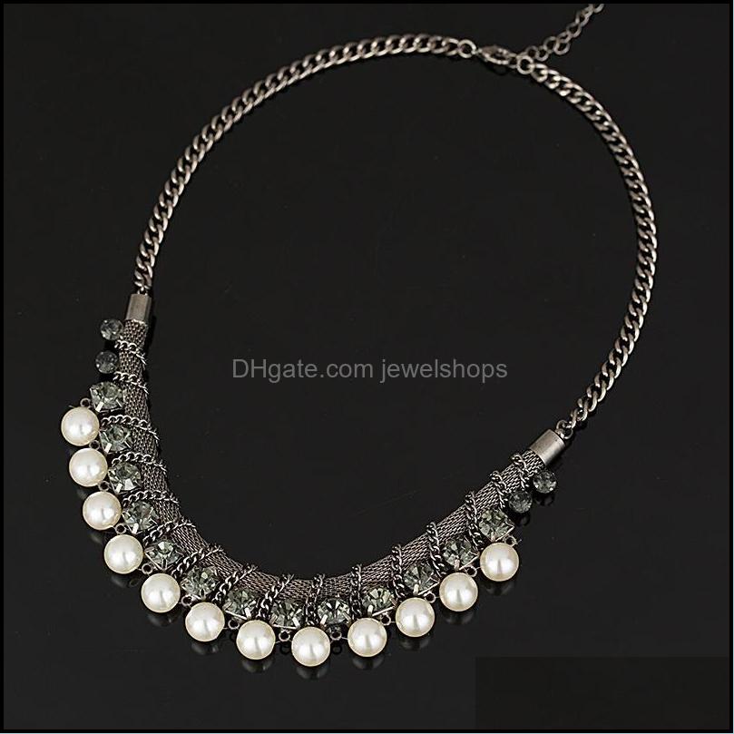 Chains Lady Fashion Pearl Rhinestone Crystal Chunky Collar Statement Necklace For Women N090Chains Drop Delivery 202 Jewelshops Dhtvq
Chains Lady Fashion Pearl Rhinestone Crystal Chunky Collar Statement Necklace For Women N090Chains Drop Delivery 202 Jewelshops Dhtvq