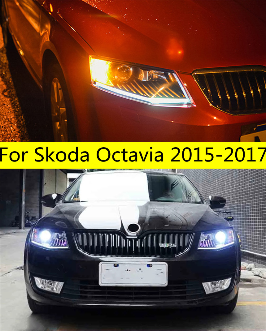 LED Head Lamp Assembly For Skoda Octavia LED Headlight 15-17 DRL High Beam Bi-Xenon Lens Turn Signal Lights
LED Head Lamp Assembly For Skoda Octavia LED Headlight 15-17 DRL High Beam Bi-Xenon Lens Turn Signal Lights