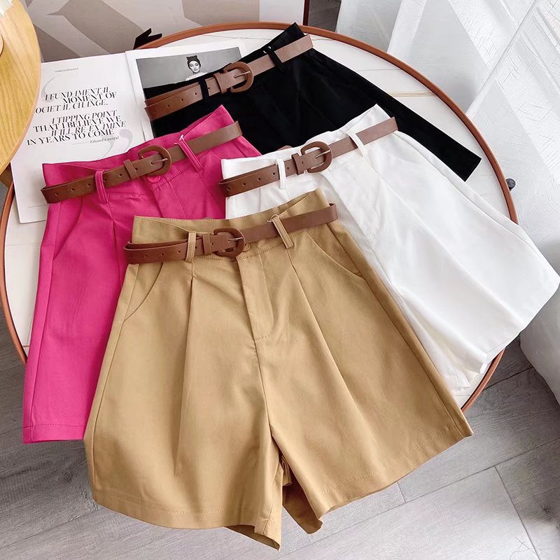 New fashion women's blazer shorts with belt wide leg loose solid color suit shorts plus size SMLXLXXL, Black
New fashion women's blazer shorts with belt wide leg loose solid color suit shorts plus size SMLXLXXL, Black