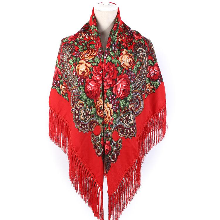 Scarves Russian Printed Large Square Scarf Xinjiang Ethnic Style Women's Cheongsam Shawl Middle-aged And Elderly Autumn Winter WaScarves
Scarves Russian Printed Large Square Scarf Xinjiang Ethnic Style Women's Cheongsam Shawl Middle-aged And Elderly Autumn Winter WaScarves