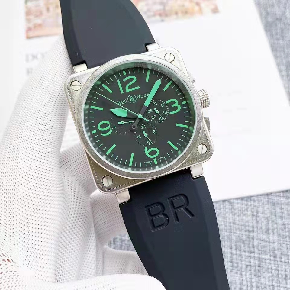 2022 Sports leisure mens watch automatic mechanical bell black rubber ross green blue skeleton pierced hollow
2022 Sports leisure mens watch automatic mechanical bell black rubber ross green blue skeleton pierced hollow