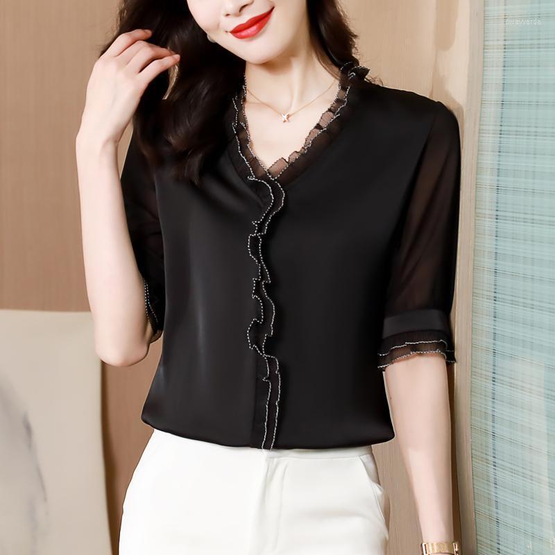 Women's Blouses & Shirts Chikichi Casual Chiffon Mid-sleeve White Shirt Women 2022 Spring And Summer Fashion Solid Button Tops Party Plus Si
Women's Blouses & Shirts Chikichi Casual Chiffon Mid-sleeve White Shirt Women 2022 Spring And Summer Fashion Solid Button Tops Party Plus Si