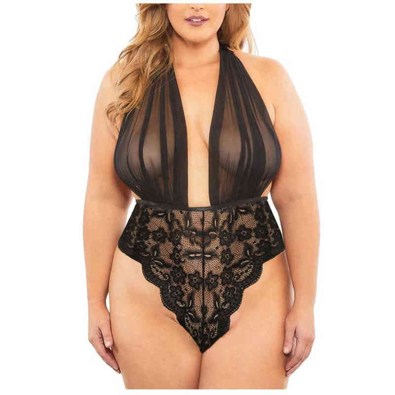 NXY Sexy Set Women Lace Deep V Neck Teddy Bodysuit Halter Backless Jumpsuit Christmas Lingerie Fashion Style Plus Size 40 1130
NXY Sexy Set Women Lace Deep V Neck Teddy Bodysuit Halter Backless Jumpsuit Christmas Lingerie Fashion Style Plus Size 40 1130