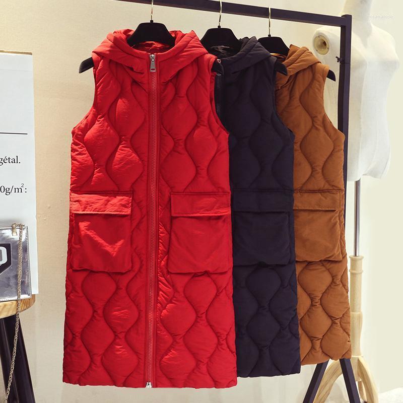Women's Vests Ladies Waistcoat 2022 Autumn Winter Warm Thickening Long Parkas Elegant Vest Women Sleeveless Hooded Cotton Padded Coats Luci2
Women's Vests Ladies Waistcoat 2022 Autumn Winter Warm Thickening Long Parkas Elegant Vest Women Sleeveless Hooded Cotton Padded Coats Luci2
