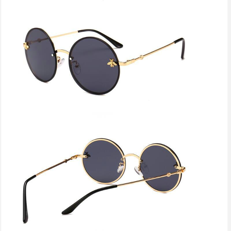 Sunglasses Luxury Round Bee Women Men Retro Brand Designer Metal Frame Oversized Sun Glasses Female Grandient Shades OculosSunglasses
Sunglasses Luxury Round Bee Women Men Retro Brand Designer Metal Frame Oversized Sun Glasses Female Grandient Shades OculosSunglasses