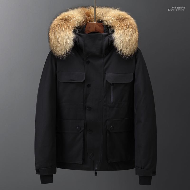 Men's Down & Parkas Men Casual Hooded Winter Jacket Male Thick Warm Coat Large Fur Collar Thermal Windproof Outerwear Brand Clothing Phin22, Black
Men's Down & Parkas Men Casual Hooded Winter Jacket Male Thick Warm Coat Large Fur Collar Thermal Windproof Outerwear Brand Clothing Phin22, Black