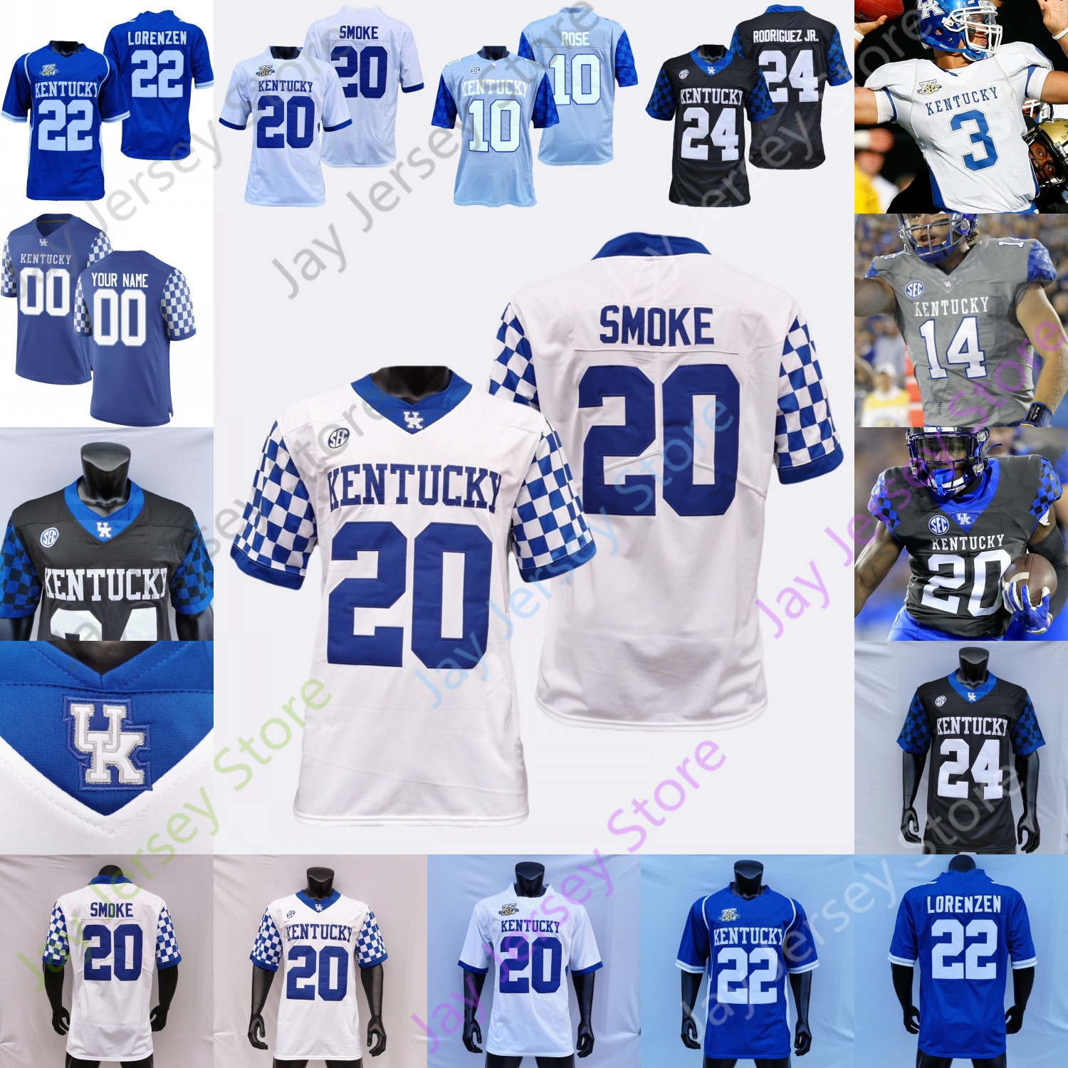Custom Kentucky Wildcats Football Jersey NCAA College Randall Cobb Josh Ali Beau Allen Rodriguez Jr. Michael Drennen II Robinson Isaiah Epps, Blue ii
Custom Kentucky Wildcats Football Jersey NCAA College Randall Cobb Josh Ali Beau Allen Rodriguez Jr. Michael Drennen II Robinson Isaiah Epps, Blue ii