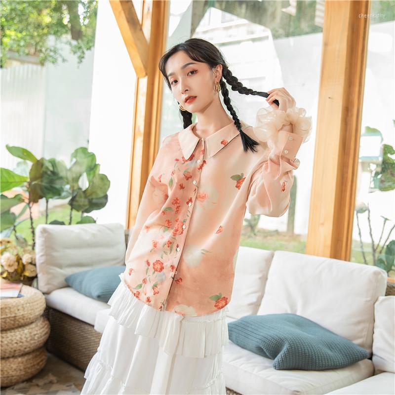 Women' Blouses & Shirts Autumn French Retro Printed Shirt Loose Long-sleeved Top Drape Temperament Lapel BlouseWomen' Chee22, Picture color
Women' Blouses & Shirts Autumn French Retro Printed Shirt Loose Long-sleeved Top Drape Temperament Lapel BlouseWomen' Chee22, Picture color