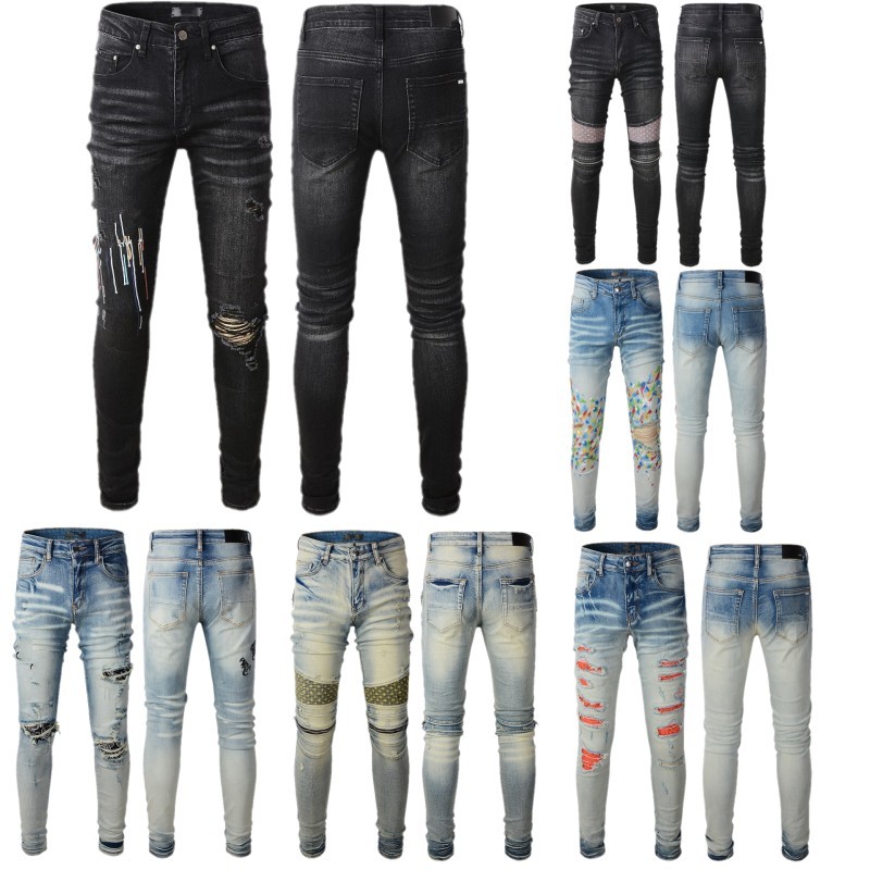 Mens Designer Jeans Distressed Ripped Biker Slim Fit Motorcycle Bikers Denim For Men Fashion Mans letter print Hip Hop Pants, 837
Mens Designer Jeans Distressed Ripped Biker Slim Fit Motorcycle Bikers Denim For Men Fashion Mans letter print Hip Hop Pants, 837