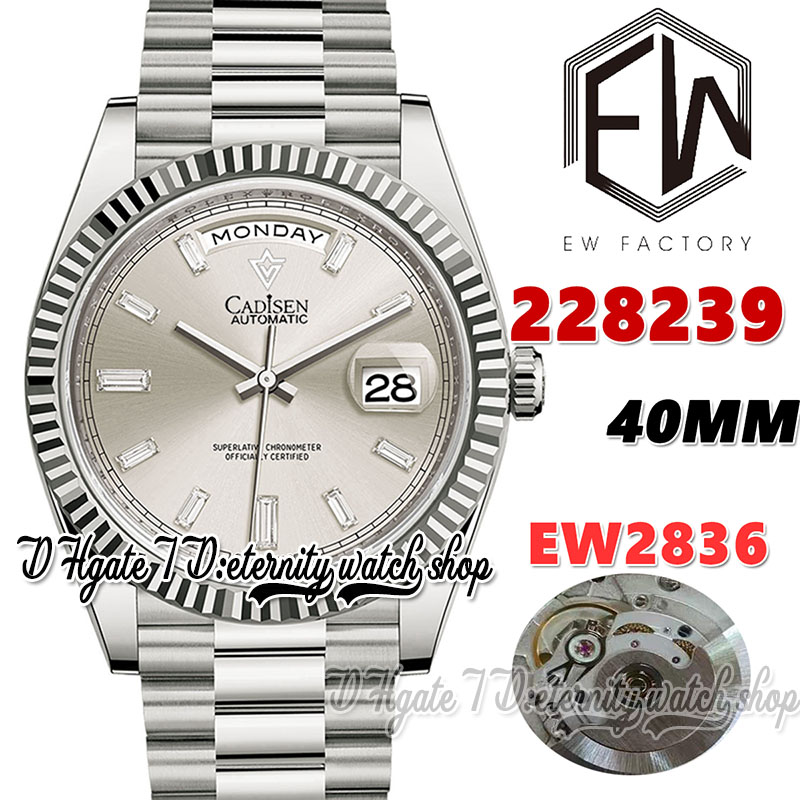 EWF V3 ew228239 ETA2836 ew2836 Automatic Mens Watch 40MM Silver Dial Diamonds Markers 904L Stainless Steel Bracelet With Same Serial Warranty Card eternity Watches, Watch waterproof cost
EWF V3 ew228239 ETA2836 ew2836 Automatic Mens Watch 40MM Silver Dial Diamonds Markers 904L Stainless Steel Bracelet With Same Serial Warranty Card eternity Watches, Watch waterproof cost