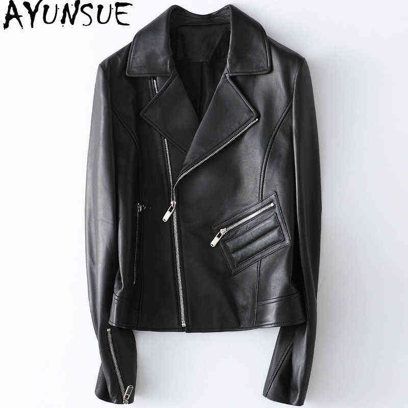Ayunsue Fashion Genuine Leather Jacket Women Motorcycle Sheepskin Jacket Female Short Spring Autumn Clothing 2021 Mujer Chaqueta 56 J220727, Black
Ayunsue Fashion Genuine Leather Jacket Women Motorcycle Sheepskin Jacket Female Short Spring Autumn Clothing 2021 Mujer Chaqueta 56 J220727, Black