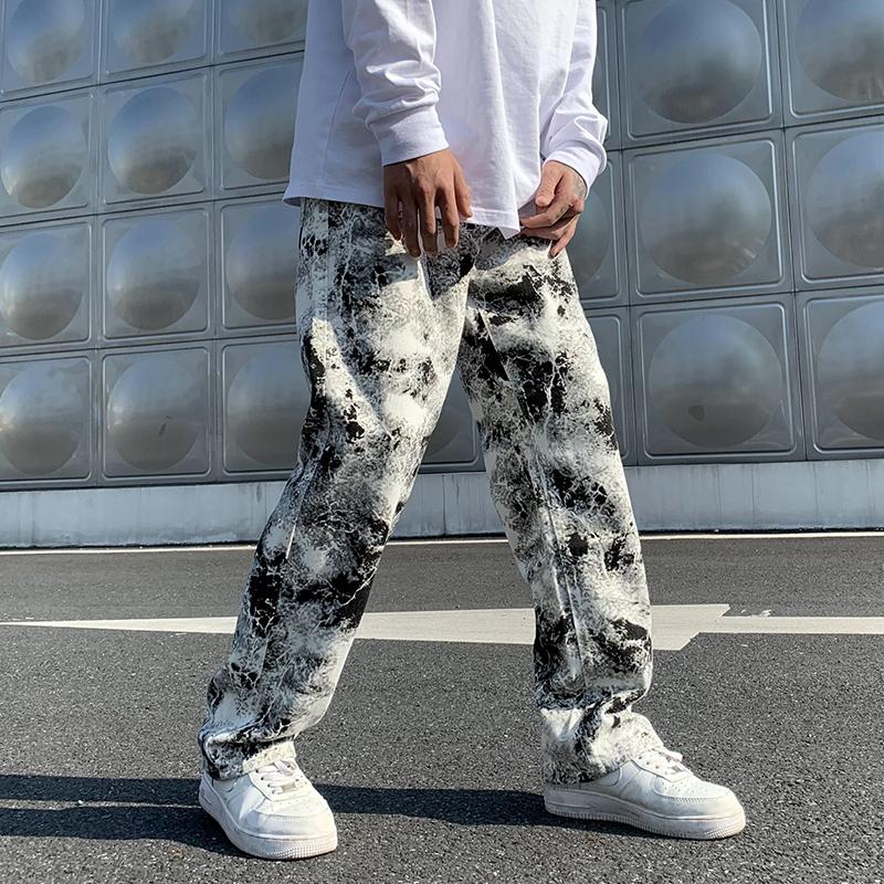 Men's Jeans Vibe Wind High Street Tie-dye Mopping Men's Plus Size Tide Fat Man Loose Casual Straight Wide Leg PantsMen's, Blackandwhite
Men's Jeans Vibe Wind High Street Tie-dye Mopping Men's Plus Size Tide Fat Man Loose Casual Straight Wide Leg PantsMen's, Blackandwhite