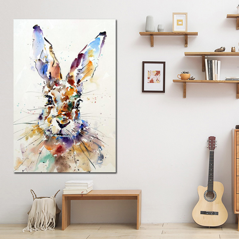 Watercolor Rabbit Abstract Animal Canvas Painting Scandinavian Art Minimalist Wall Picture Poster and Print Modern Home Decor
Watercolor Rabbit Abstract Animal Canvas Painting Scandinavian Art Minimalist Wall Picture Poster and Print Modern Home Decor